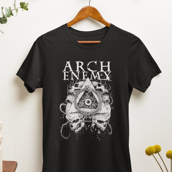 Arch Enemy T-Shirt - Metal Music Shirt - The Eagle Flies Alone - Nemesis - Arch Enemy Merch - Unisex Cotton Tee - Sizes S to 5XL