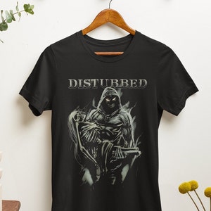 Disturbed T-Shirt - Metal Music Shirt - Disturbed Band Merch - Down With The Sickness - Stricken - Unisex Cotton Tee - Sizes S to 5XL