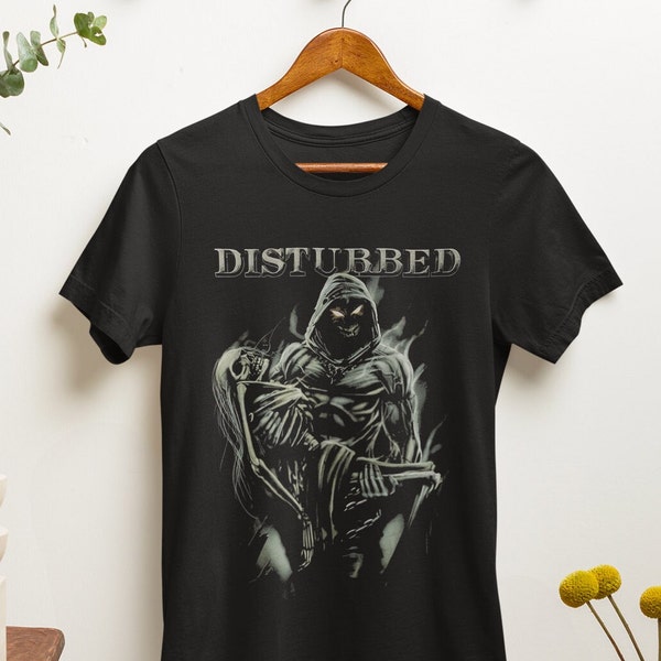 Disturbed T-Shirt - Metal Music Shirt - Disturbed Band Merch - Down With The Sickness - Stricken - Unisex Cotton Tee - Sizes S to 5XL