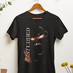 Disturbed T-Shirt - Metal Music Shirt - Disturbed Band Merch - Down With The Sickness - Stricken - Unisex Cotton Tee - Sizes S to 5XL