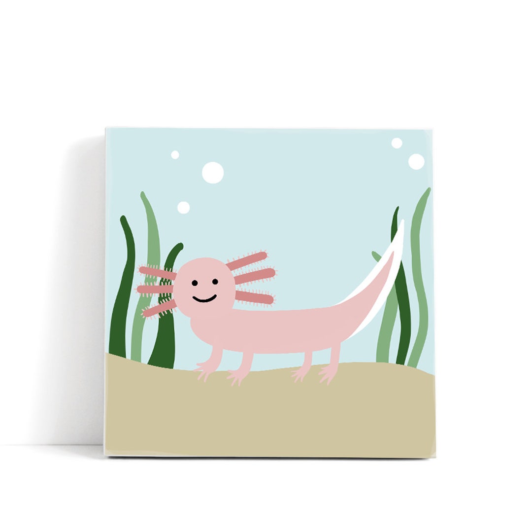 Axolotl Paint by Numbers Kit Etsy
