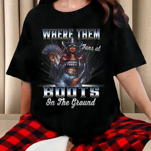 Where Them Fans At Cowgirl Linedance Boots On The Ground Shirt, Vintage Unisex Where Them Shirt, Cowgirl Shirt