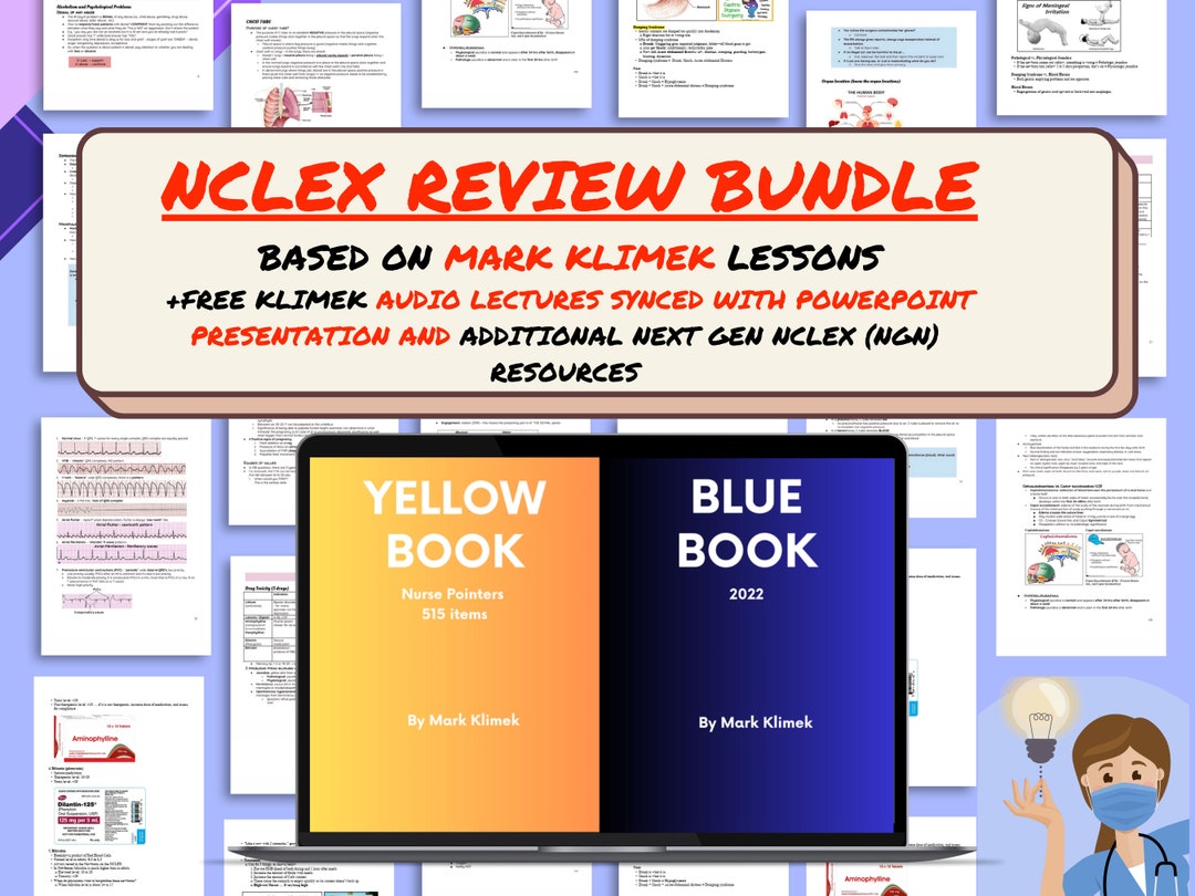 Mark Klimek Complete NCLEX Review Bundle Study Notes PDF Etsy