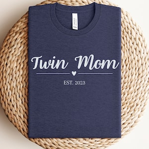 Twin Mom Est. 2023, Mother of twins since 2023, Twin Mom Since 2023, Twin Mama Shirt, Mummy of Twins, Double Trouble Twins, Twin Mom Tshirt
