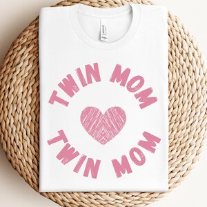 Twin Mom of Girls Tshirt, Mom of Twin Girls, Twin Mom Shirt, Twin Mom of 2 Girls, Twin Mum Gift, Twin Mother Shirt, Double Trouble Mom