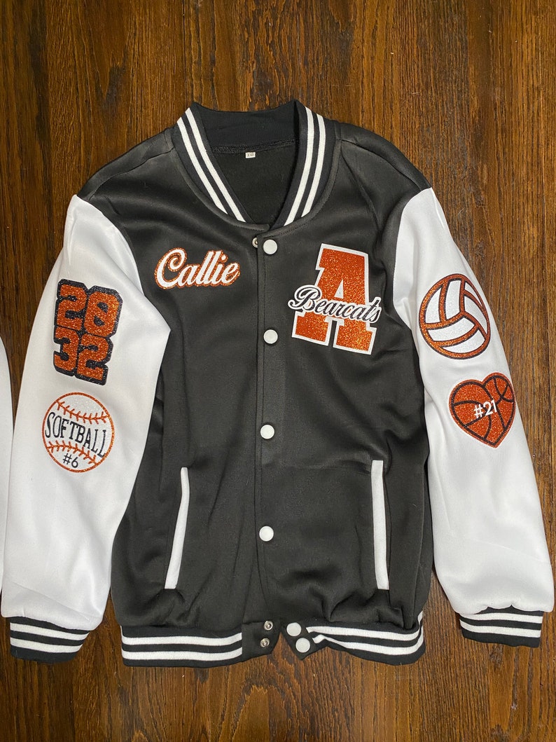 Custom Kids Softball Jacket Youth Letterman Jacket Kid Etsy