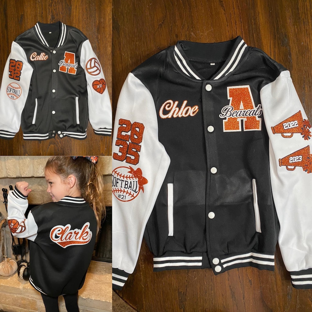 Custom Kids Varsity Jacket, Youth Letterman Jacket, Kid Custom Sports