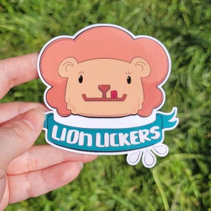 Steven Universe Lion Lickers Vinyl Aufkleber - Süßer Fan Art Keks Katze Hommage