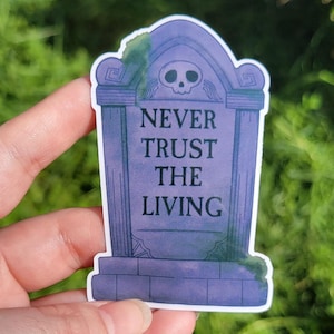 Adesivo in vinile con citazione del film Beetlejuice: divertente regalo di Halloween per gli appassionati di commedie spettrali