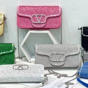 Louis Vuitton Handbag Lambskin Embossed Monogram Bag With Box & Dust Bag &  Card & Sling Belt & Sling Chain (J1004) - KDB Deals
