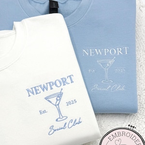 Embroidered Run Club Crewneck Sweatshirt on Etsy