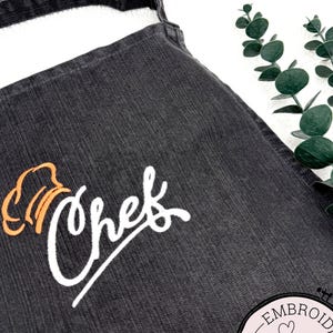 Custom Embroidered Apron: Personalized Chef Apron with Pockets