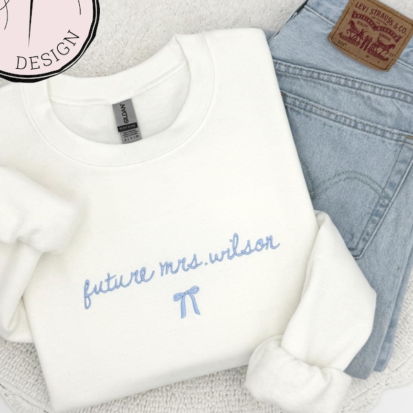 Embroidered Future Mrs. Sweatshirt: Coquette Bachelorette Party Gift