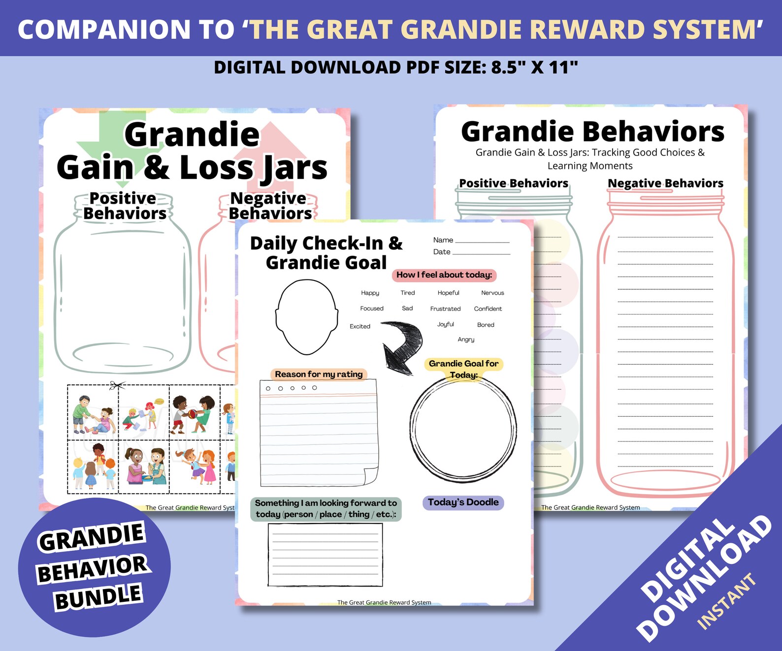 Behavior Chart for Kids Chore Chart for Classroom Good Behavior Tracker ...