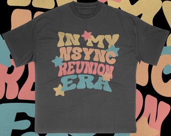 NSYNC inspired shirt, Justin Timberlake, Lance Bass, JC Chasez, Joey Fatone, Chris Kirkpatrick, boy band
