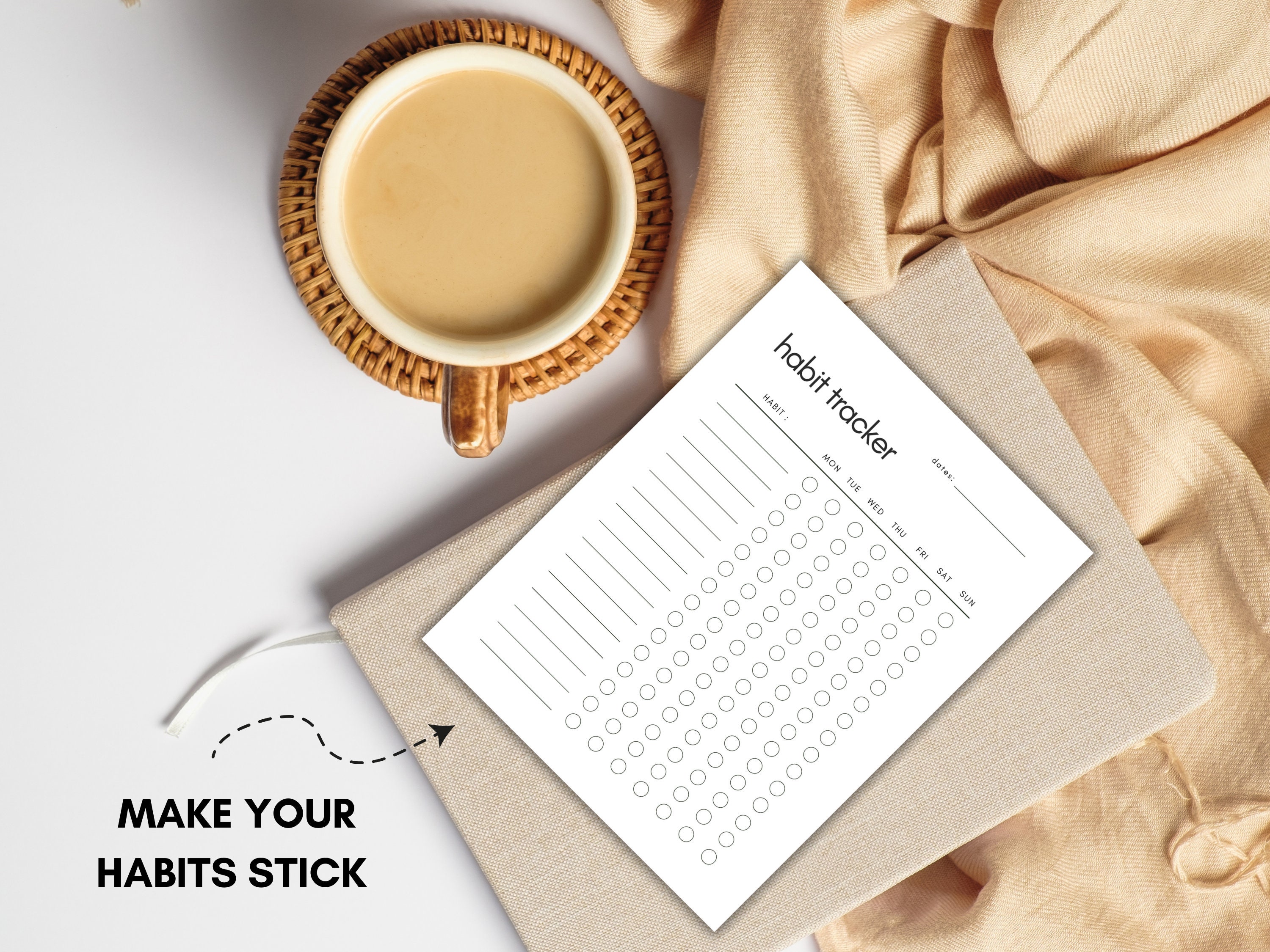 Printable Habit Tracker, Weekly Habit Tracking, Template, Multiple ...