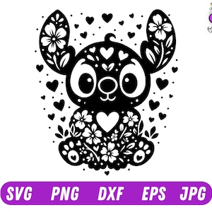 Lilo and Stitch SVG, Stitch And Lilo SVG, Stitch svg, Stitch png, Lilo Cartoon svg, Stitch Clipart, Cut File For Cricut, Digital Download