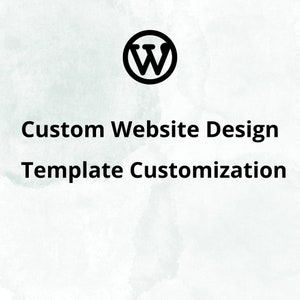Template Customization | Custom Website Design | Website Design | Wordpress