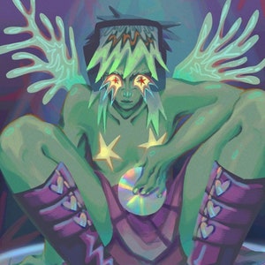 Digitale Kunst Auftragsarbeit Custom Charakter Illustration DnD Vollfarbe Porträt Semi Realistisch Fantasy Anime Cartoon // TYP: Malerei