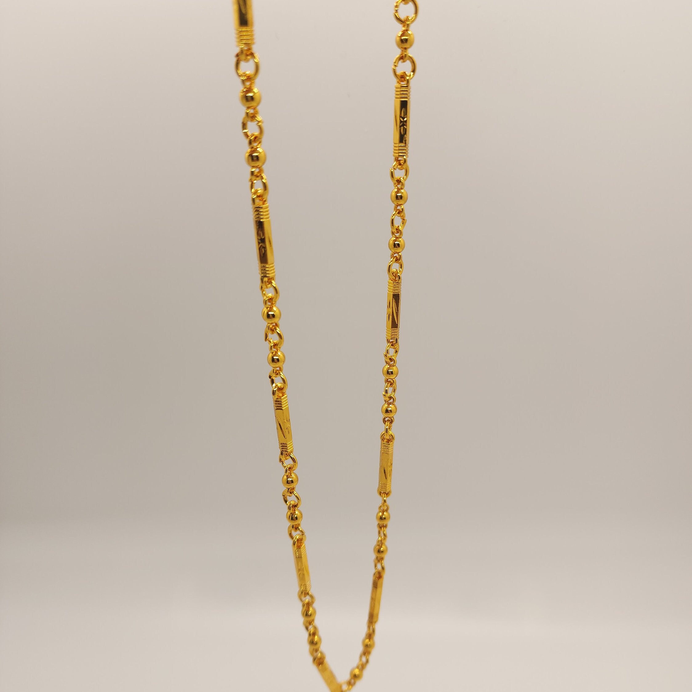 Gold Double Star Chain Necklet