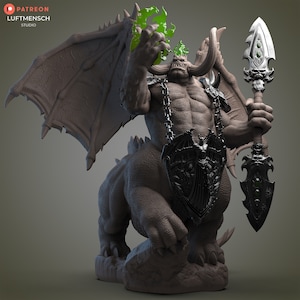 Mannoroth 24 cm i resin från World of Warcraft