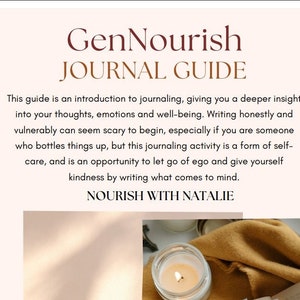 GenNourish Introduction to Journaling Guide