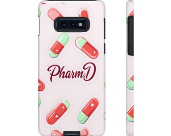 Pink PharmD Phone Case | Pill Pattern, Pharmacist Gift