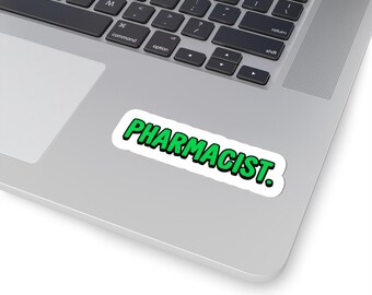 Green Pharmacist Glossy Sticker | Healthcare Decal