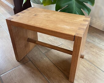 Hocker Hockerbank Badhocker Eiche Holz Stuhl