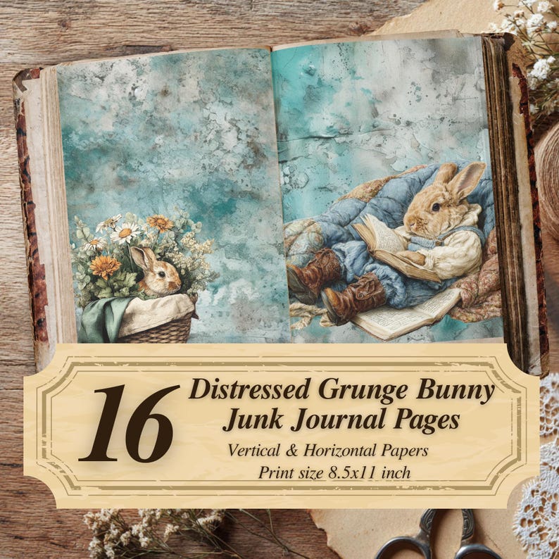 Vintage Junk Journal Pages : Mega Bundle Printable Grunge Ephemera ...