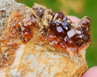 Natural Spessartine Garnet Specimen from Tanzania, Orange Garnet Crystal, Biggest sale on Crystals, 25gm, CA Seller