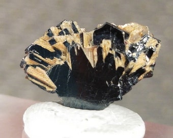 Natural Hematite with Golden Rutile Crystal from Brazil, Big Crystal Sales