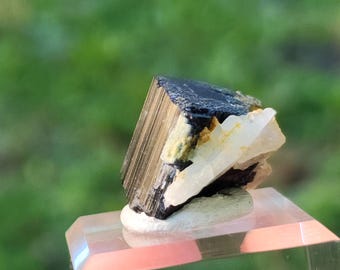 Cristalli di tormalina con albite dall'Afghanistan, grandi vendite di cristalli