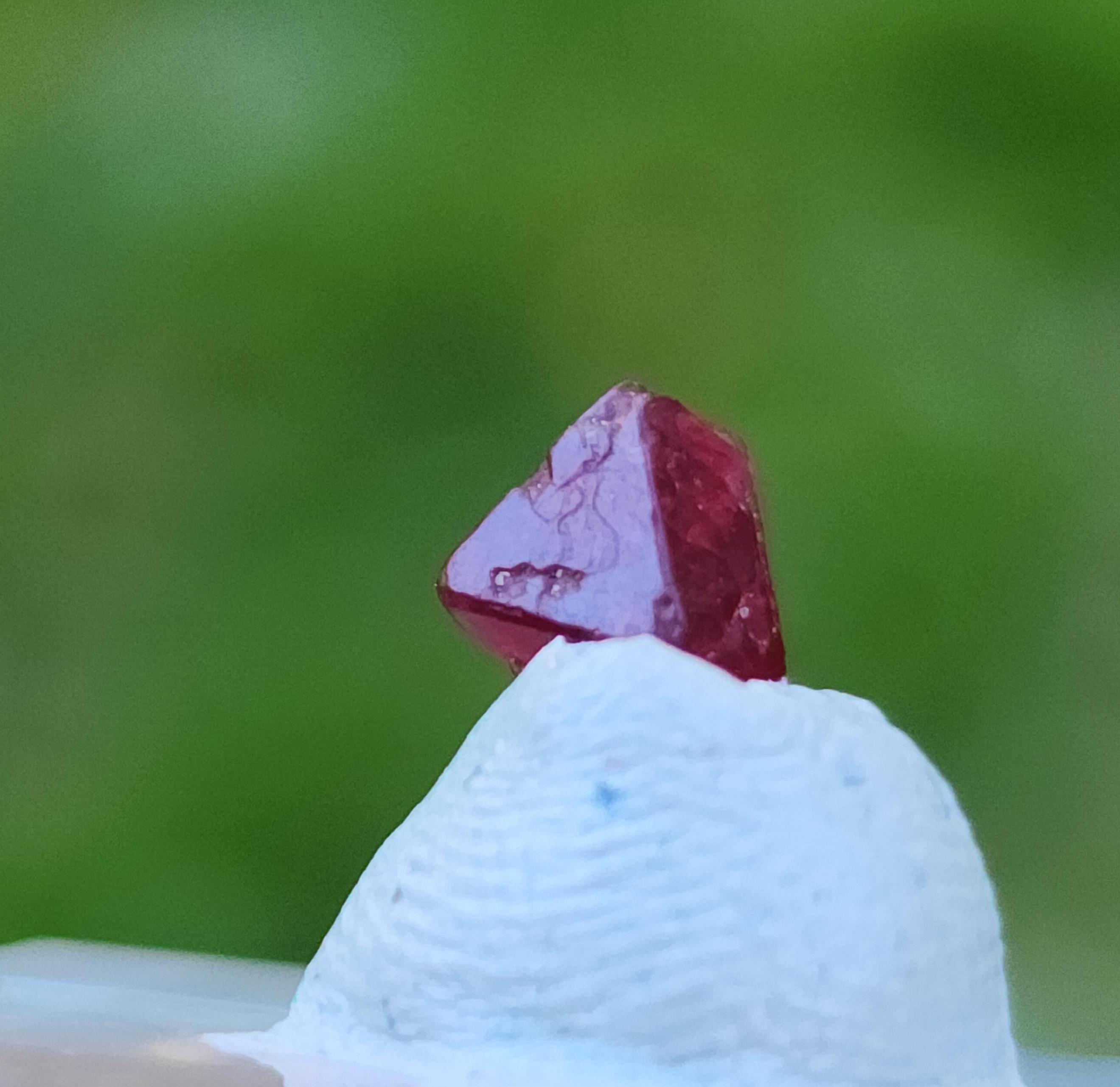 Natural Pigeon Blood Spinel Crystal from Mogok Burma, Terminated Red Spinel Crystal, Biggest Crystal Sale