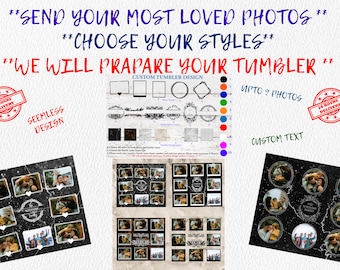 Custom Family Photo Tumbler Design: 20oz Skinny Wrap (Digital Download)