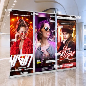 33&quot; x 81&quot; Custom Retractable Banner, Custom Pop-up Banner Stand, Custom roll up stand, Custom Banner Display Stand, Banner is Included