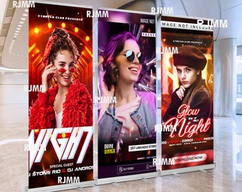 33" x 81" Custom Retractable Banner, Custom Pop-up Banner Stand, Custom roll up stand, Custom Banner Display Stand, Banner is Included