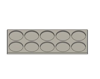 25mm Circle Base Movement Tray for Tabletop Games | Age of Sigmar | Warhammer | DnD