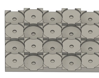 32mm Circle to 30mm Square Converter Tray for Fantasy Tabletop Wargames