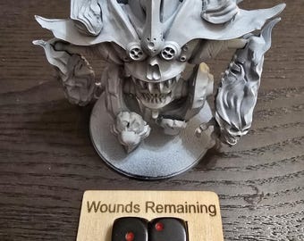 Wound Counter Token for Tabletop Wargames and RPGs - 40k | AoS | Conquest | DnD | Pathfinder