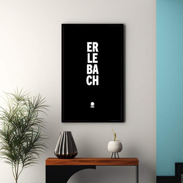 Posters | Erlebach | Bad Homburg | Hesse | Frankfurt | Decoration entrance area | Decoration living room | Ober-Erlenbach | Nieder-Erlebach | City