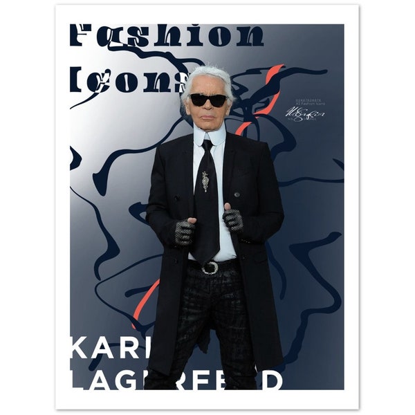 Karl Lagerfeld - #3 Fashion Icons - Poster