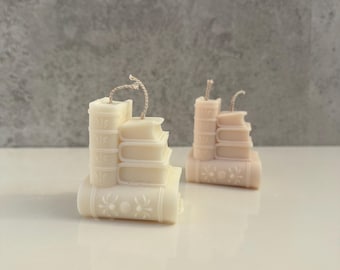 Book candle • Rapeseed wax handmade candles • Book candle • Gift idea • Decoration • Book candle • Cozy