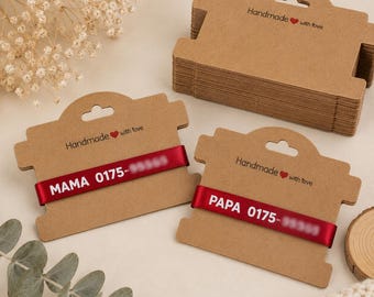 Personalized children's emergency bracelet | SOS bracelet with name & phone number | Safety bracelet for amusement parks or vacations