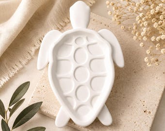 Ceramic Turtle Jewelry Dish | Handmade Tray | Ring Dish | Jewelry Holder | Decorative Dish | Gift for Turtle Lovers