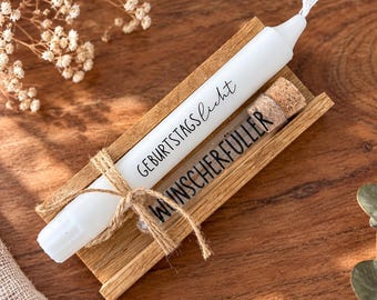 Birthday candle with wish-granting mechanism | Birthday gift | Small gift idea for women & men | Birthday present | Money gift