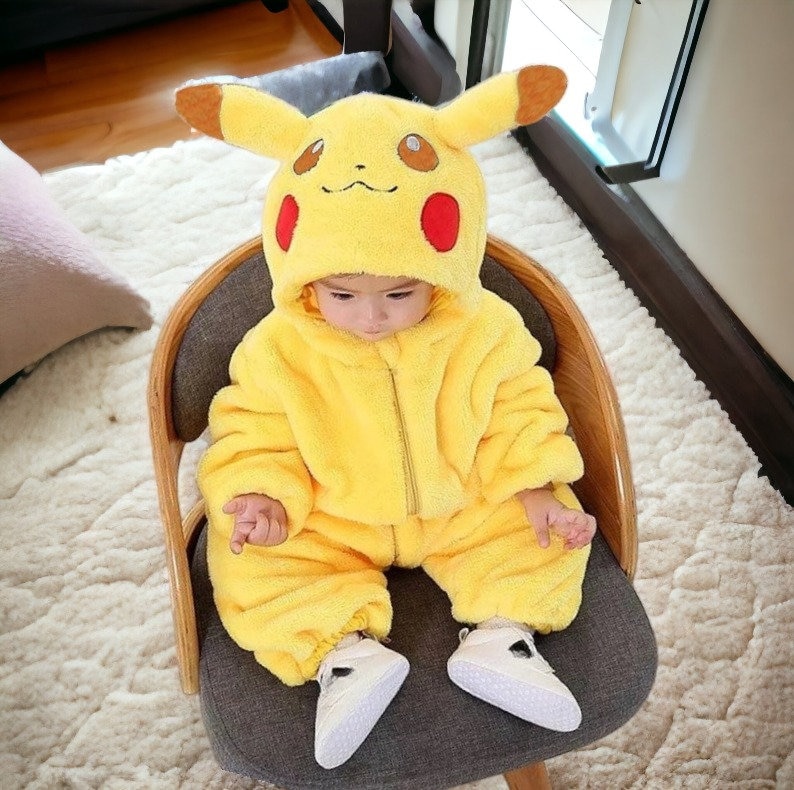 PIKACHU BABY COSTUME Pokemon Costume for Babies Warm and Soft Etsy