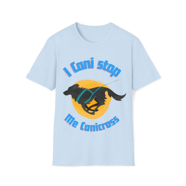 I Cani stop me Canicross Unisex Softstyle T-Shirt