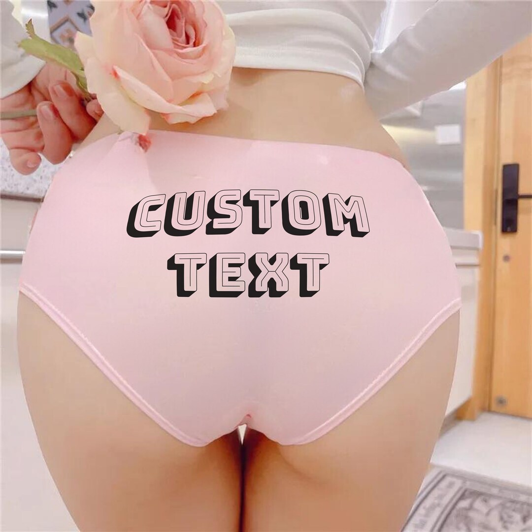 Underwear Designed With Your Own Words, Personalized Printed Panty