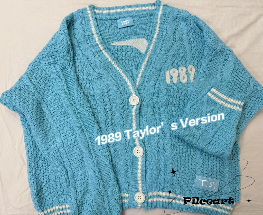 Limited taylor 1989blue Seagull Cardigan/handmade 1989 Etsy
